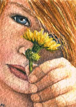 January - "For You" by Patricia Gergetz, West Bend WI - Watercolor